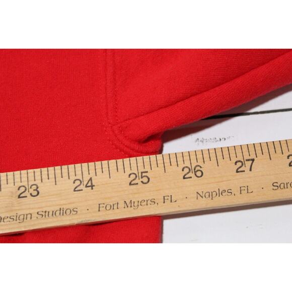 Cat Sweatshirt Women's XL Red LS Pop-over Crewneck Patchwork Crazy Cat Lady Cozy - Picture 10 of 12